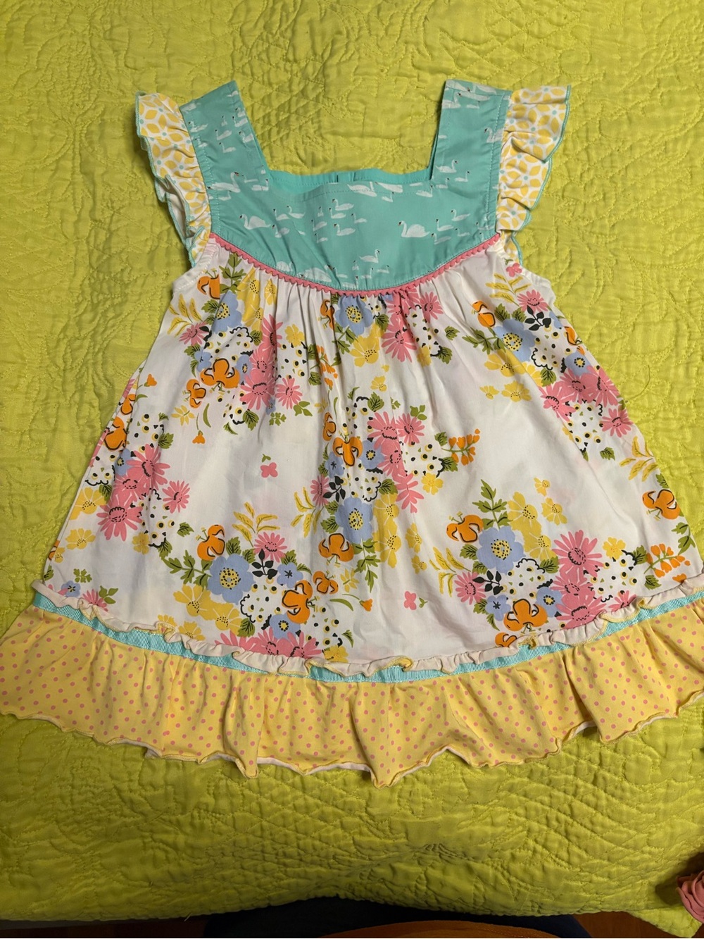 Matilda Jane teal aqua dress top